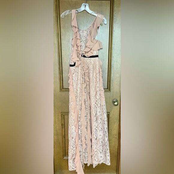 Sachin + Babi Pink One Shoulder Gown - Picture 2 of 4